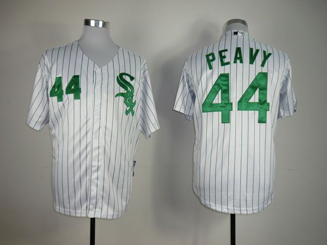 Men Chicago White Sox #44 Peavy White MLB Jerseys